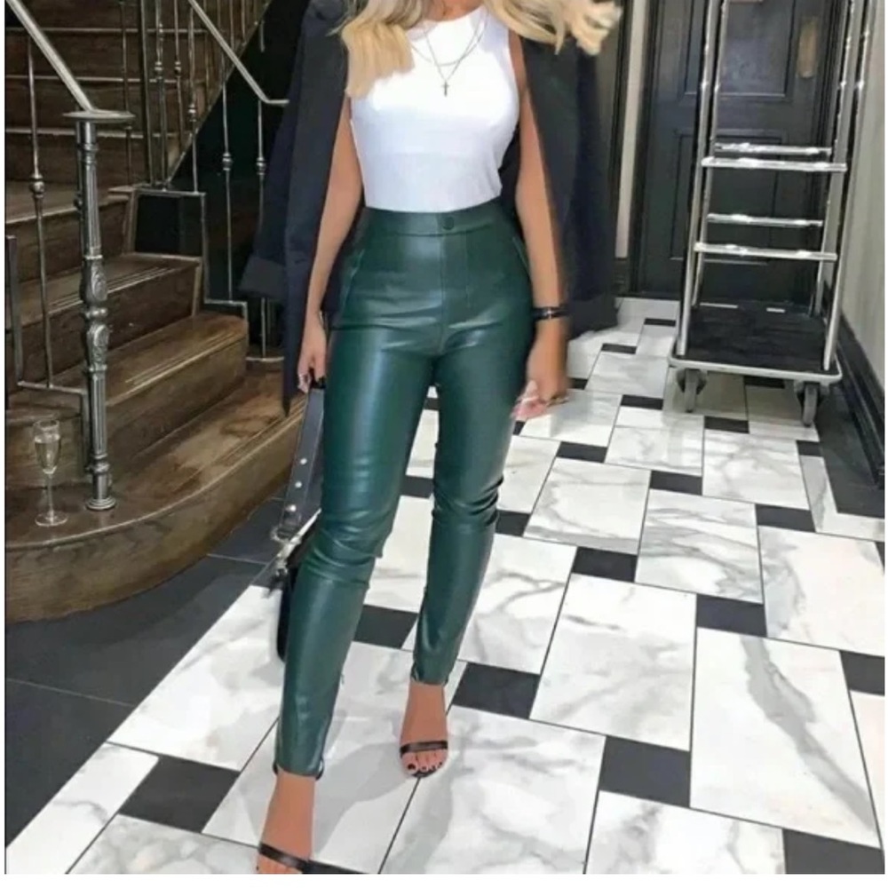 Zara Faux Leather Pants